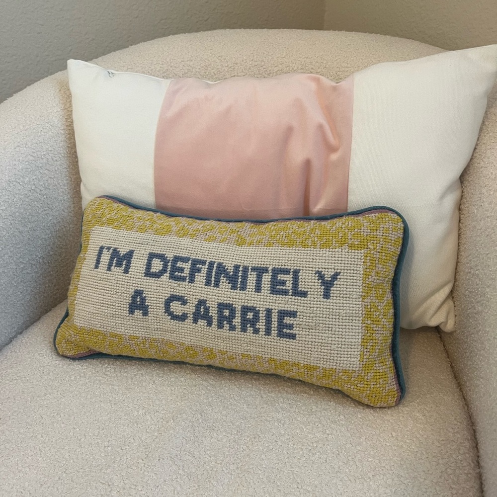 Furbish Carrie Needlepoint pillow